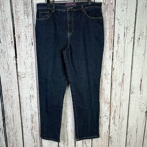 Gloria‎ Vanderbilt Plus Size 16 Average Jeans Classic Fit Dark Wash High Rise